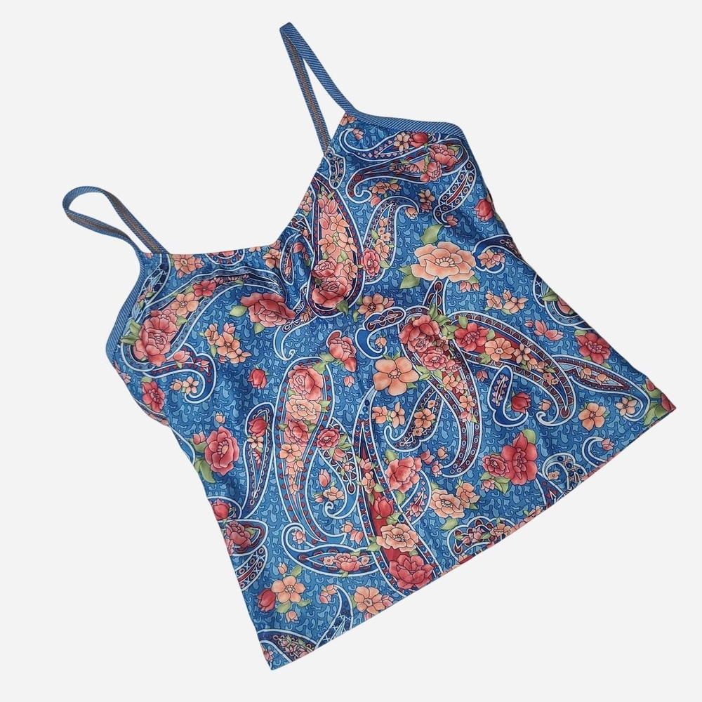 UNIF Blue Floral Camisole Top